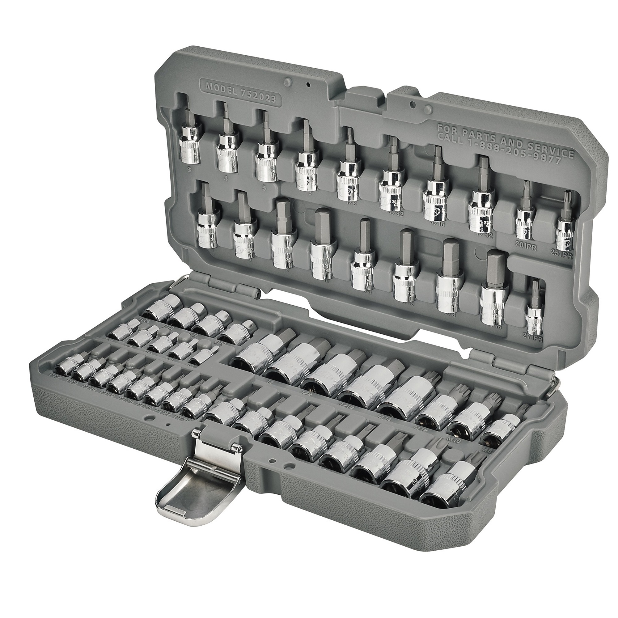 Ingersoll Rand Master Bit + E-Socket Set, 52-Pc., Model #752023